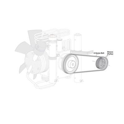 Pulley For Engine 1 Phase Mch6 (63Mm)