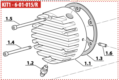 Spare Part - 1ST STAGE CYLINDER HEAD COVER KIT